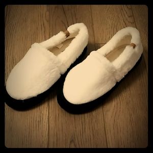 White Acorn house shoes